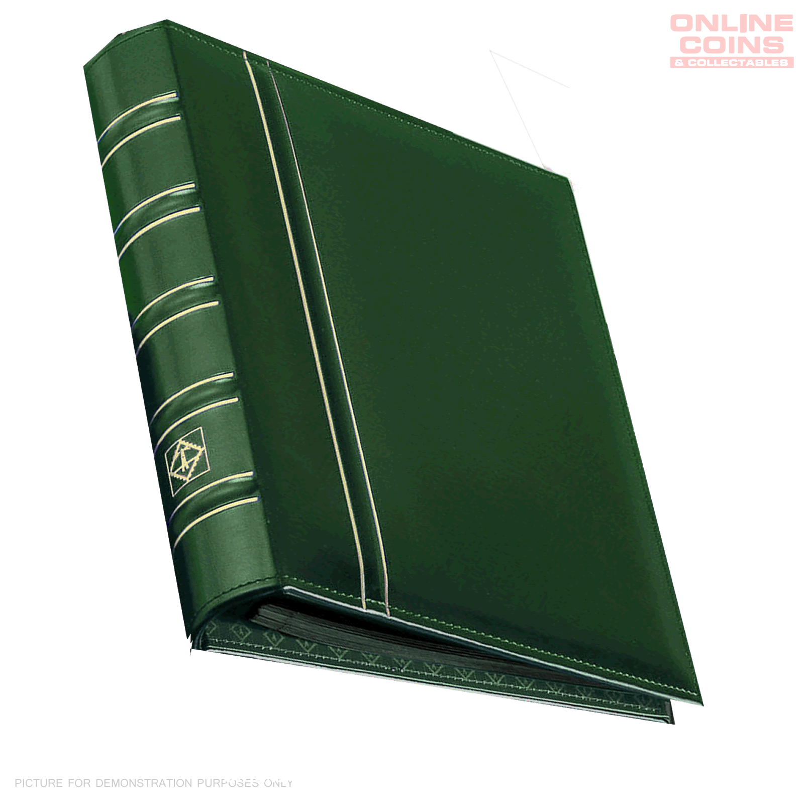 Lighthouse - Classic Optima Coin, Stamp & Banknote Album Without Slipcase - GREEN